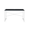 ACME Tennos Writing Desk, Black & Chrome Finish 93195