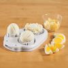 Egg Slicer for Hard Boiled Eggs 3 Slice Modes Handy Heavy Duty Stainless Steel Egg Cutter Kitchen Dicer for Strawberry Mushroom Grape Cherry Tomato